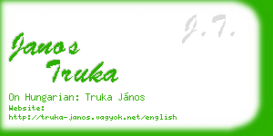 janos truka business card